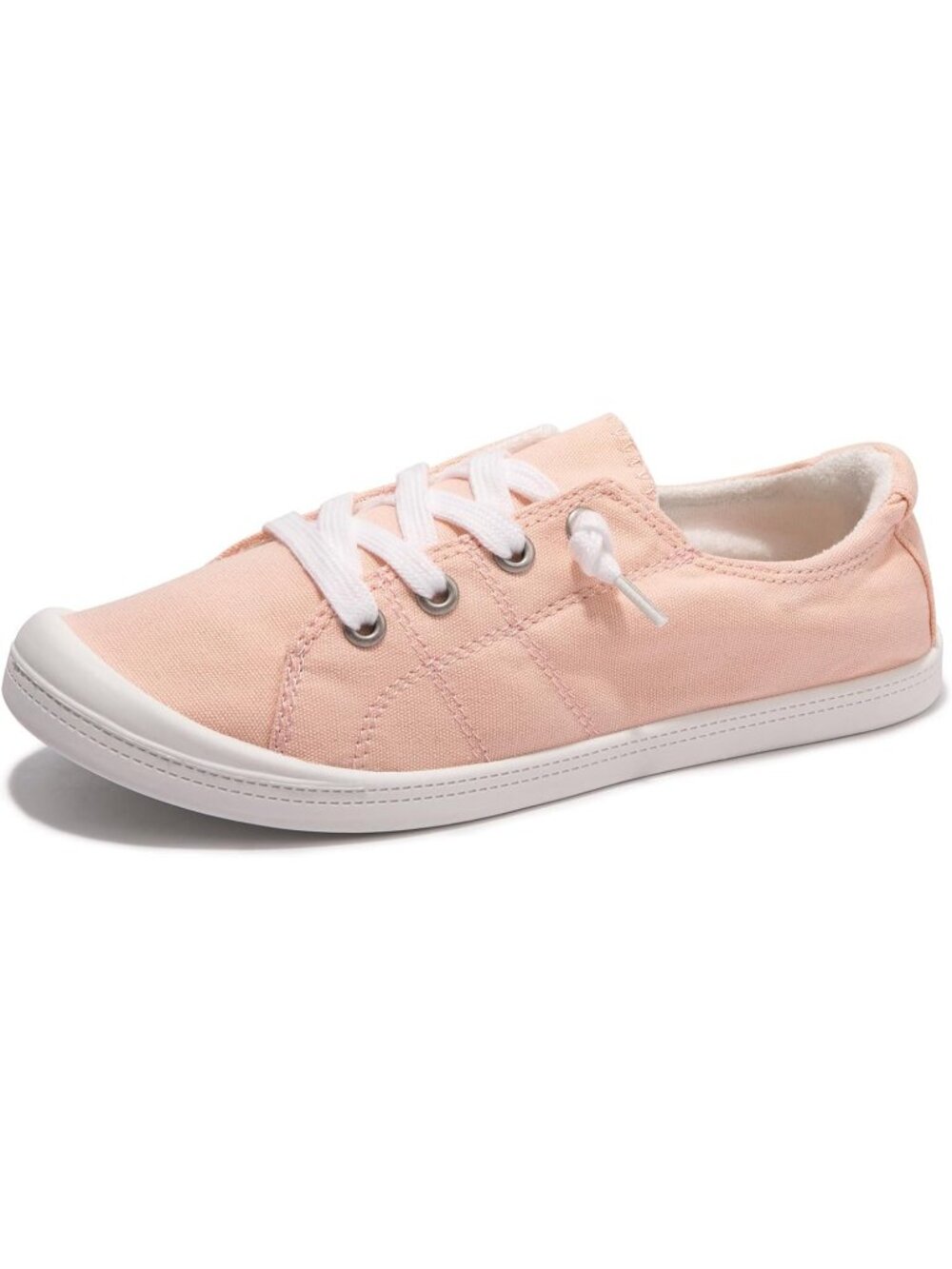 Women's Pink Tennis Shoes Classic Canvas Low Top Athletic Running Sneakers